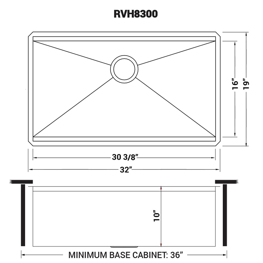 Ruvati CUPC-certified sink meets US and Canadian plumbing standards.