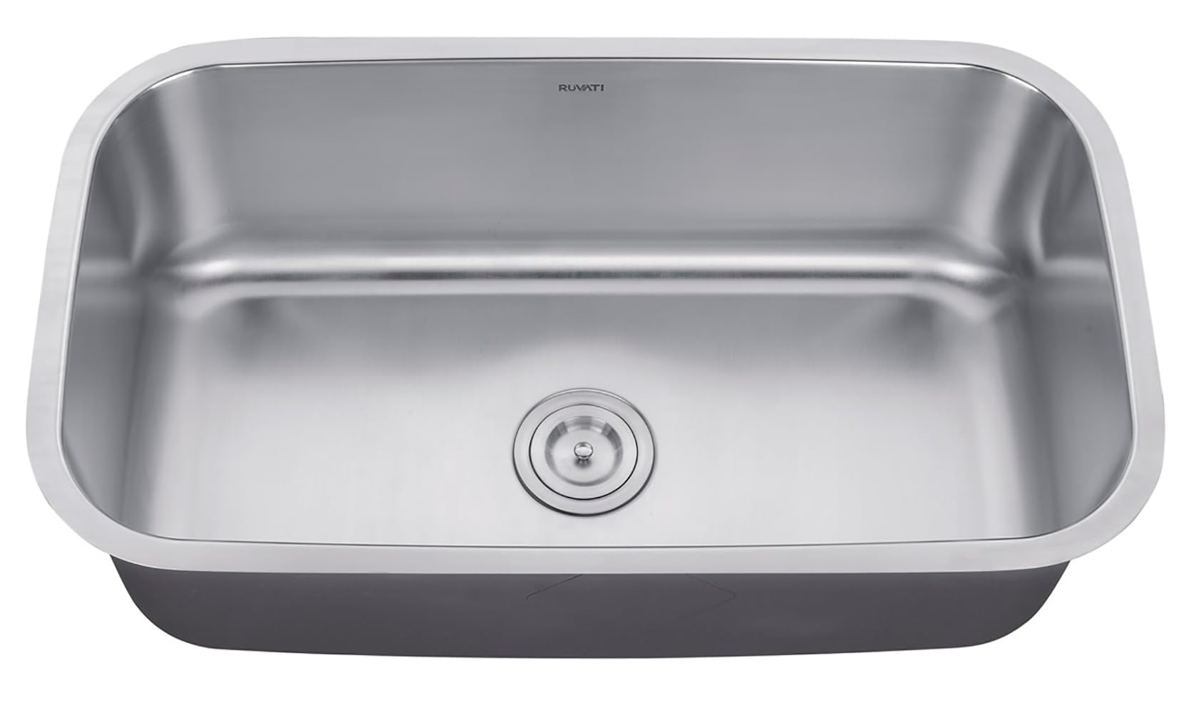Ruvati RVM4200 brushed finish hides scratches and adds style.