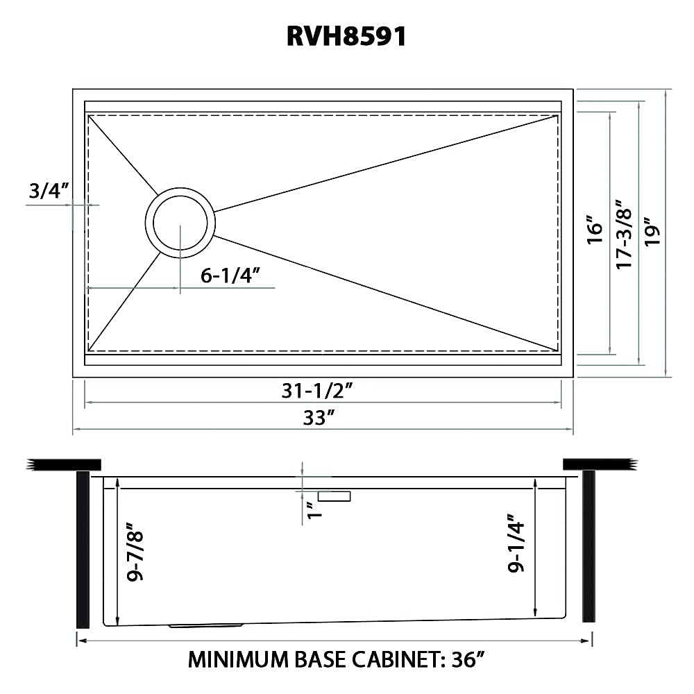 Undermount installation templates ready for secure mounting