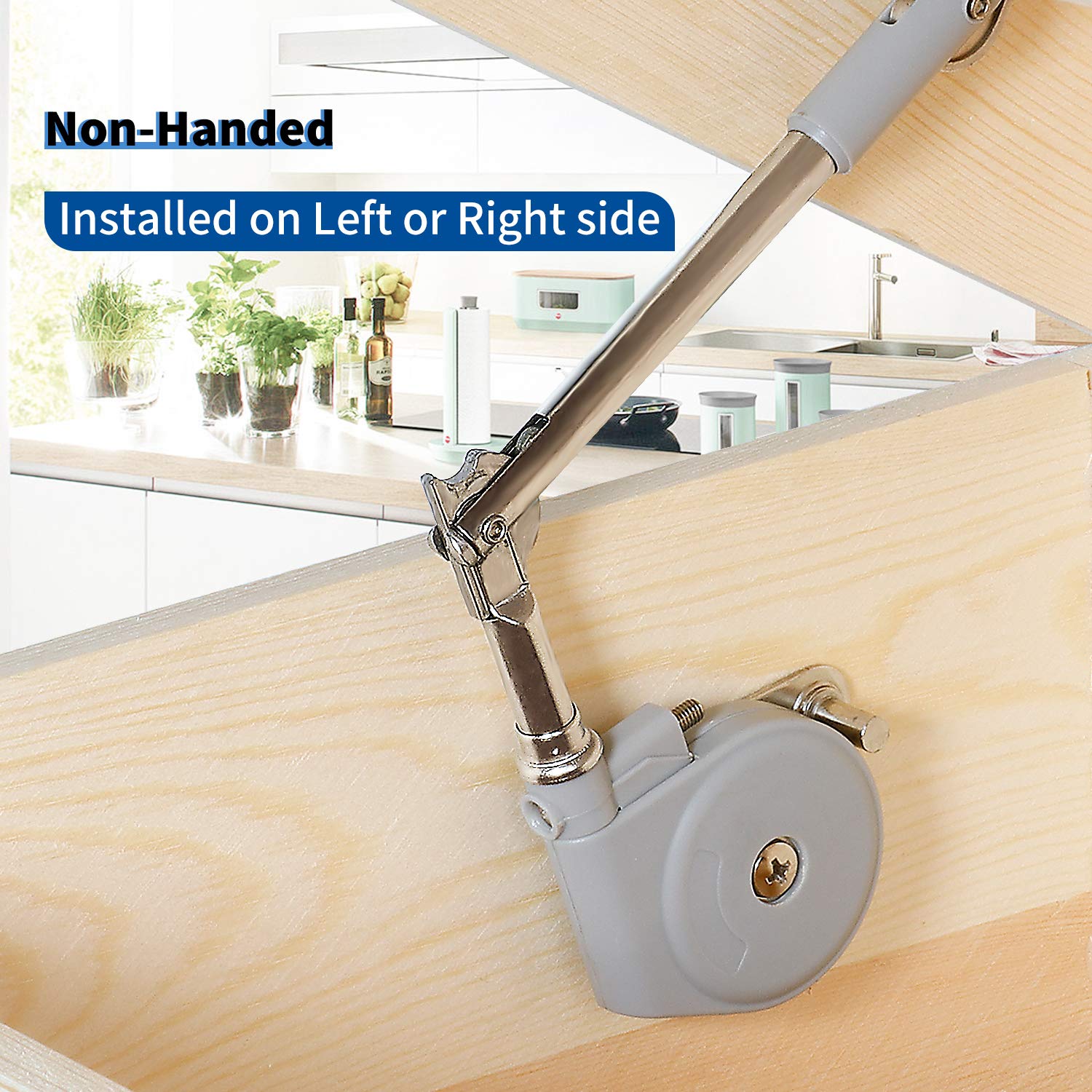 RUYUFE lid stay keeps lids open up to 105 degrees for easy access.