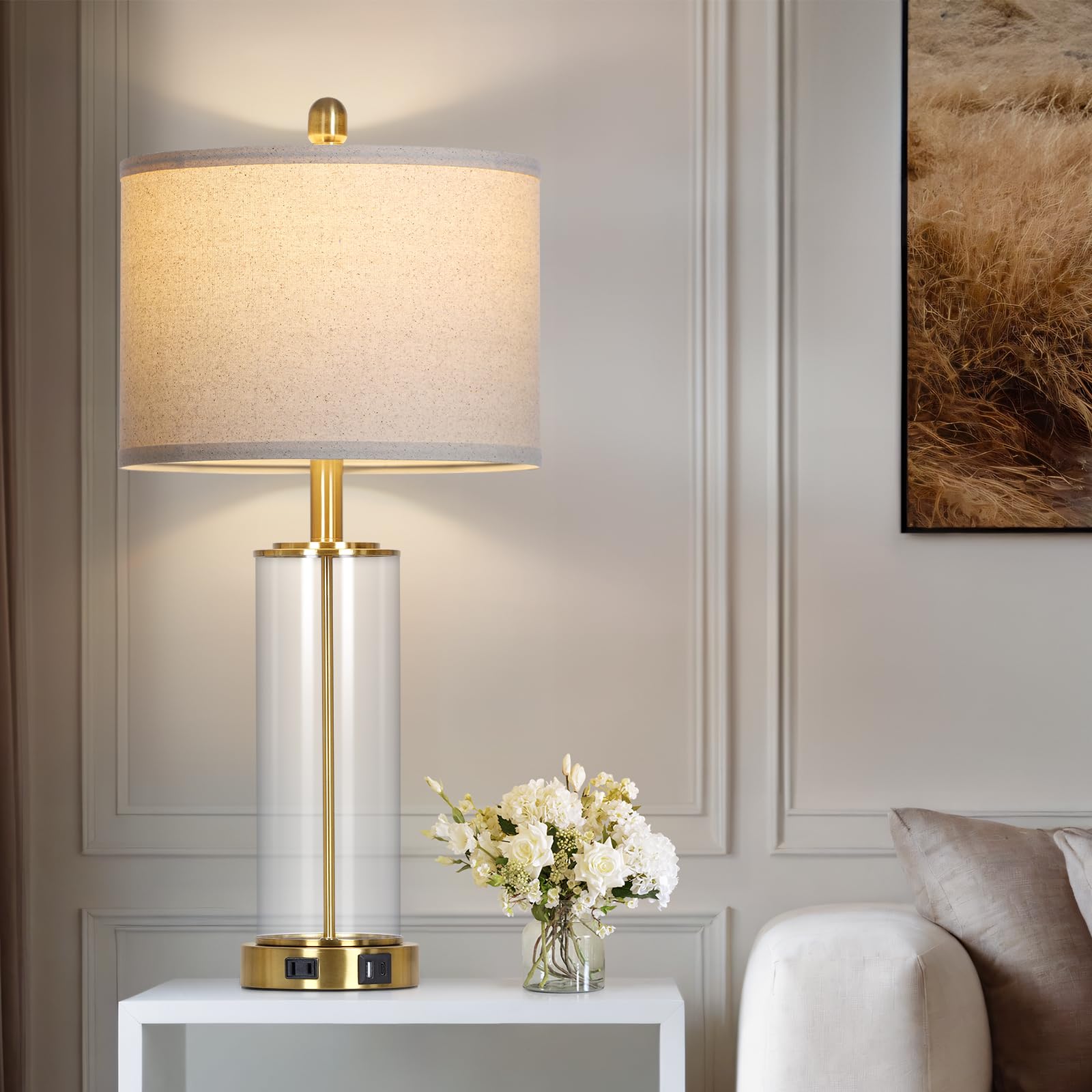 Ruzectt bedside lamps ideal for nightstands and desks.