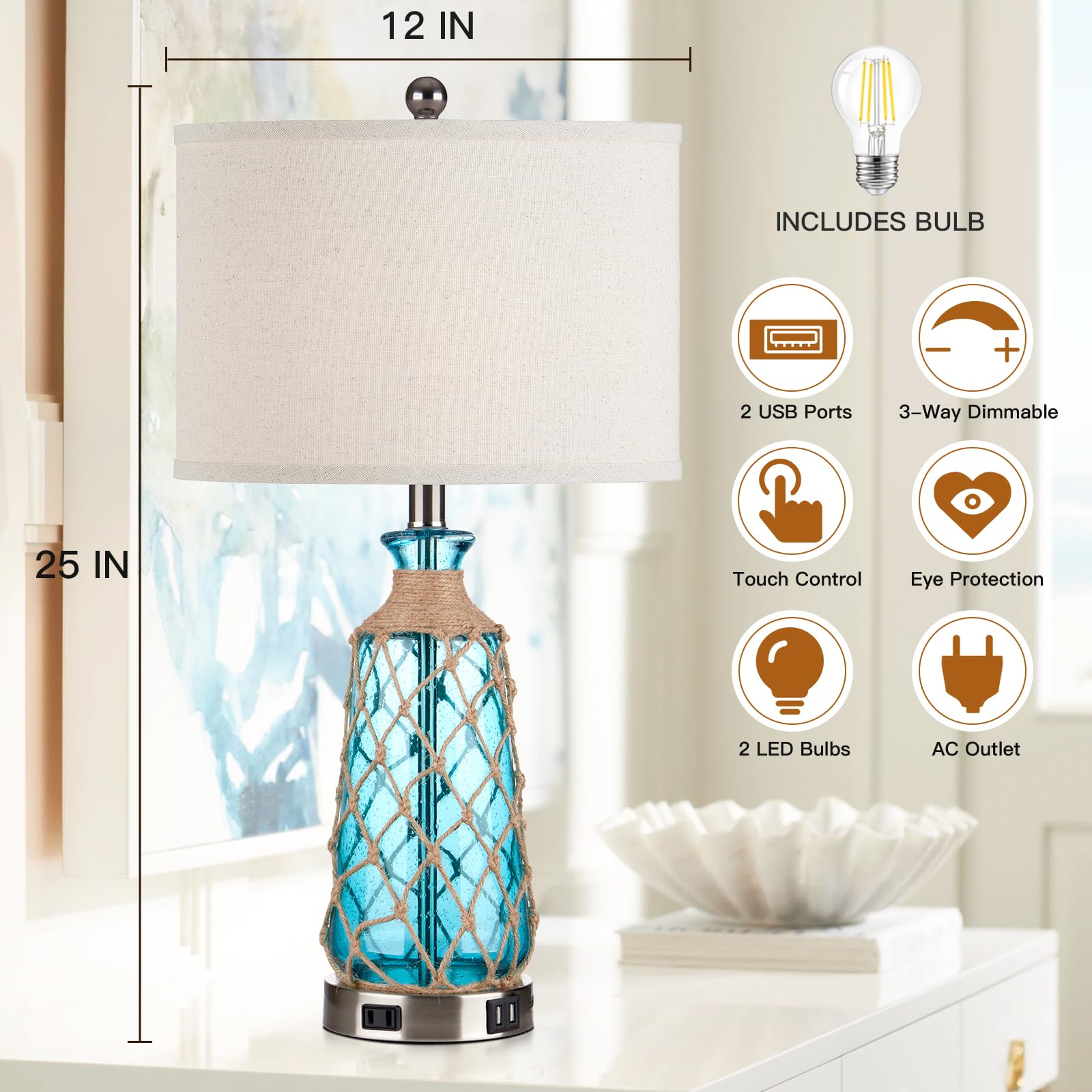 Ruzectt LED bulb included offers bright energy-efficient light