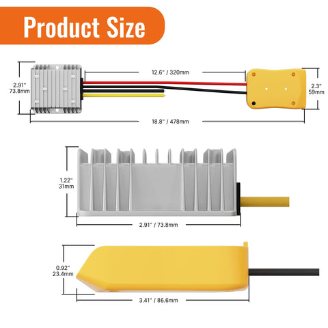 RVBOATPAT 12V 20A output provides stable power for accessories