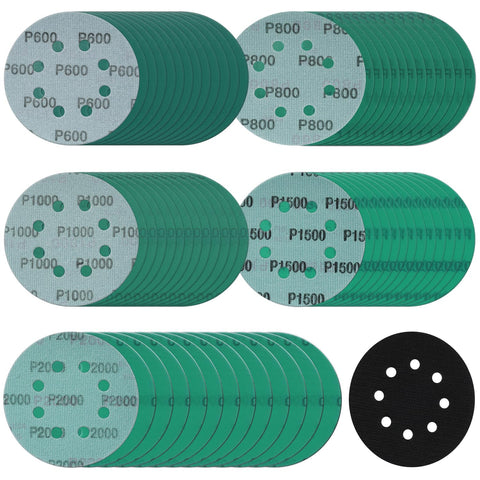 Rvetol 5-inch 8-hole disc, 600 grit, fast initial sanding and smooth finish