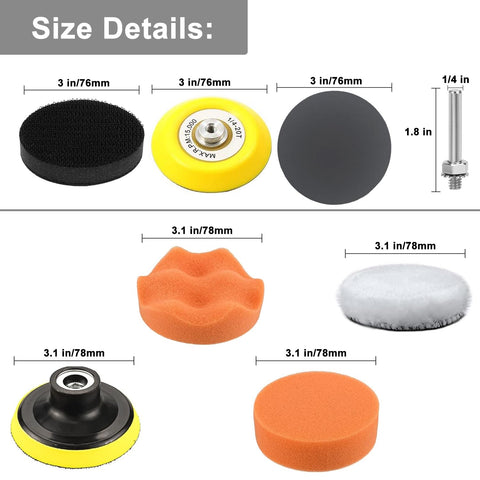 Rvetol wool buffing pad delivering improved polishing power