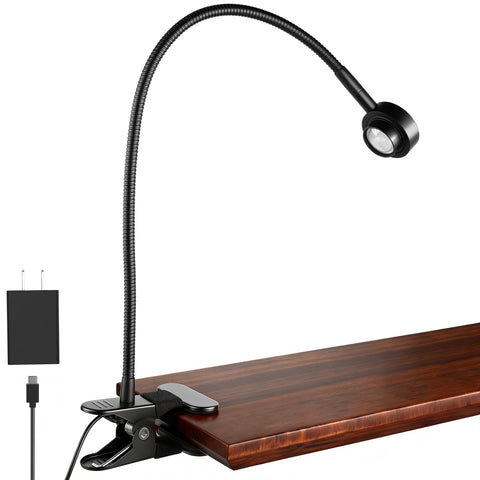 RVSPARK Clip On Light clips securely for bedside use.