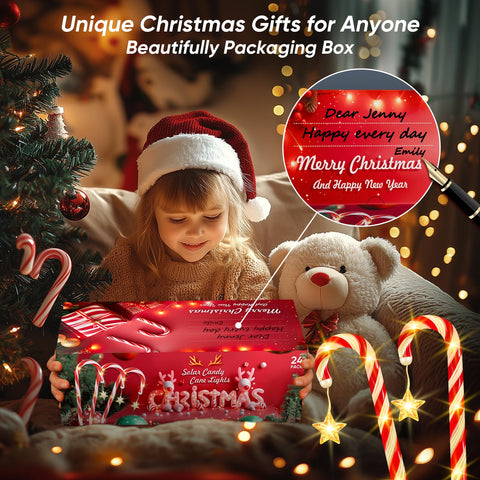 RVZHI solar candy cane lights offer ten lighting modes for mood.