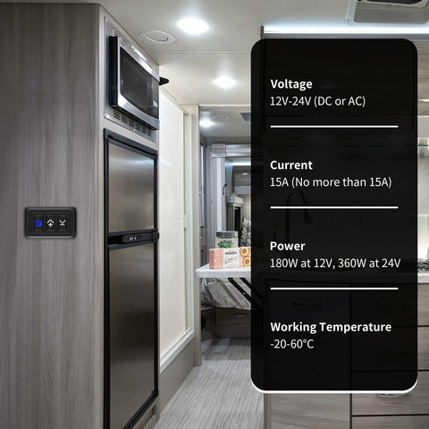 RVZONE 12V dimmer switch compact dimensions fit tight spaces