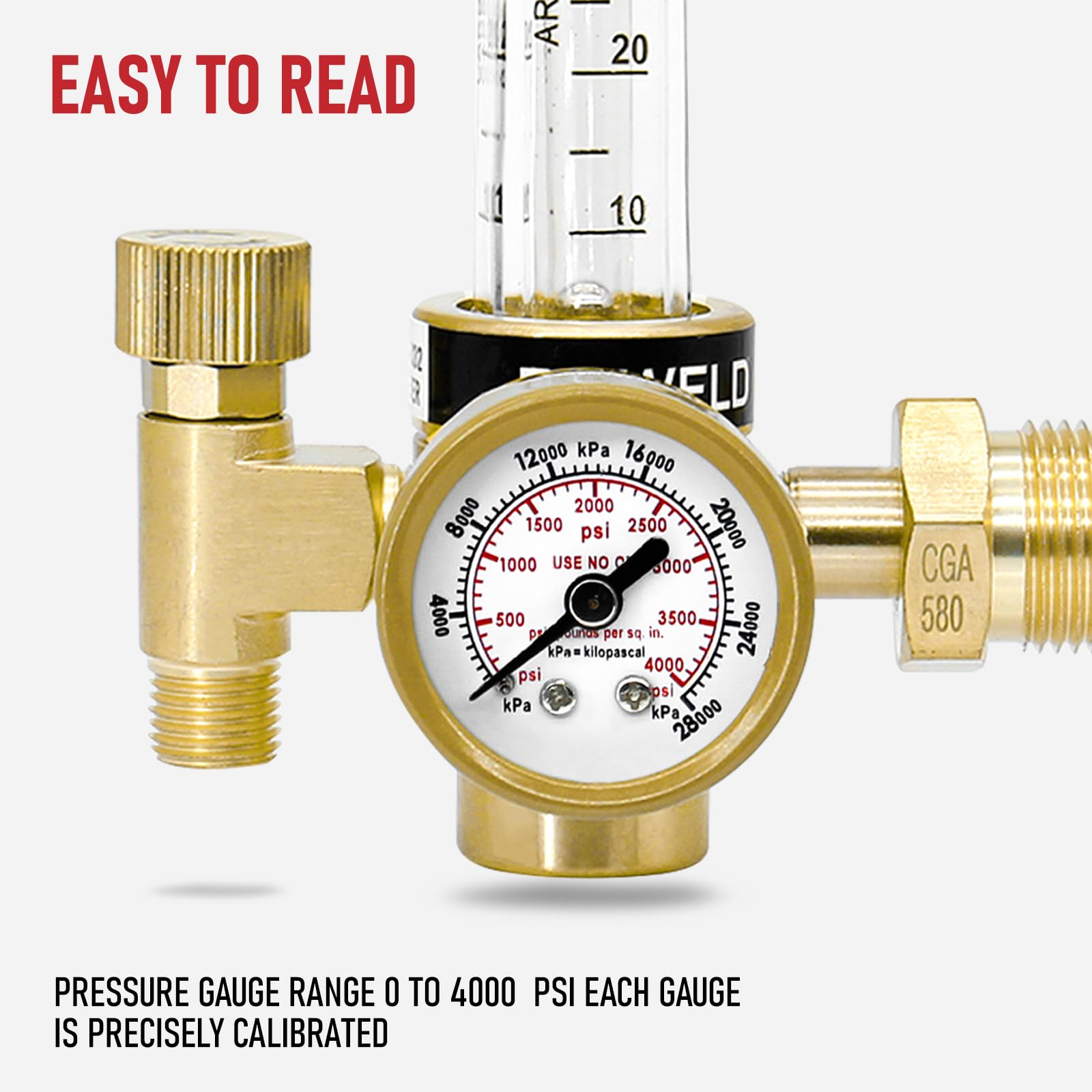 RX WELD regulator package includes hardware for quick installation.