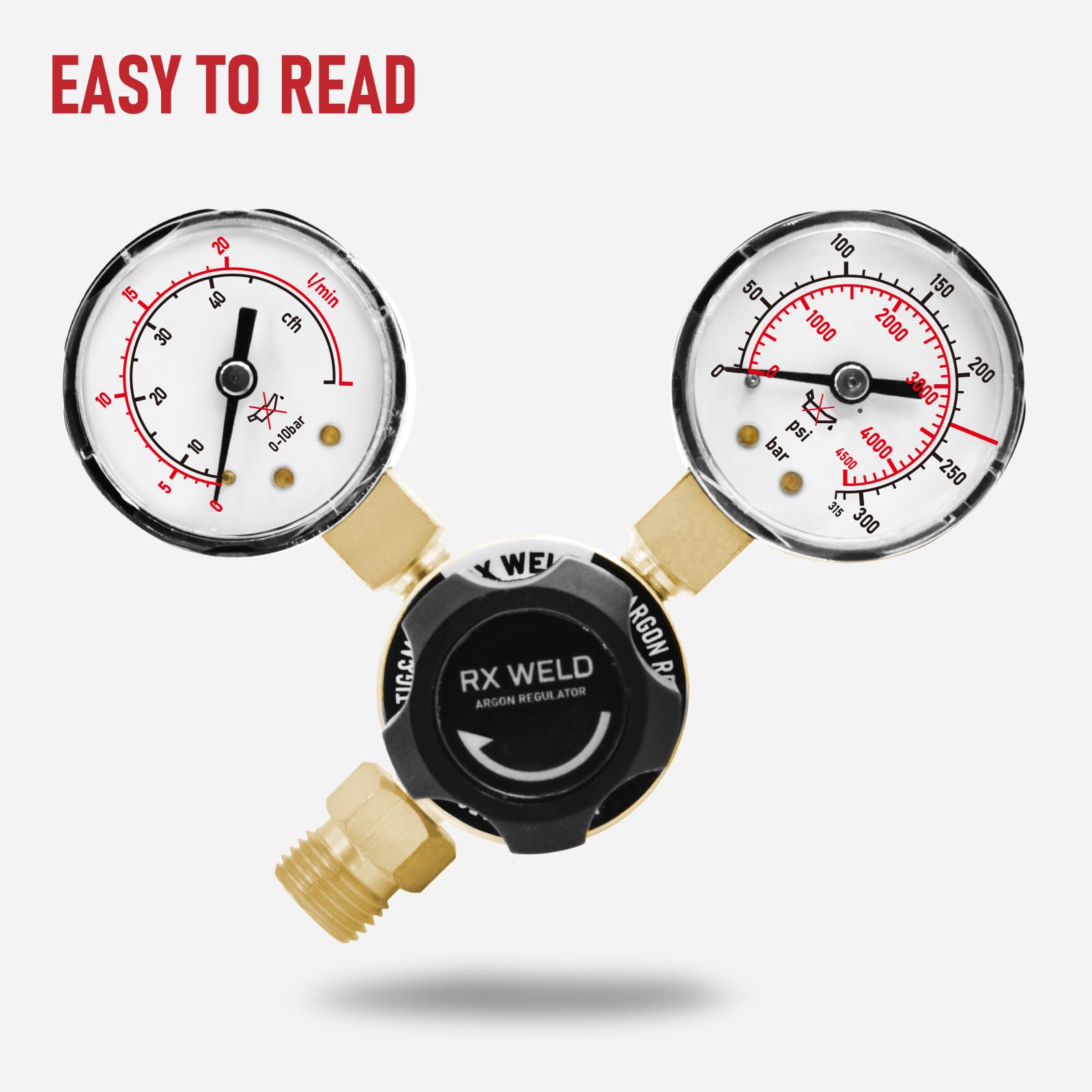 RX WELD brass body regulator emphasizes durability for welding tasks
