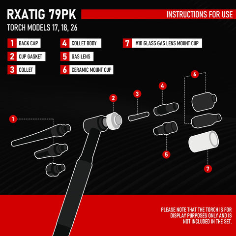 RX WELD high-conductivity TIG accessories support smooth AC/DC welding