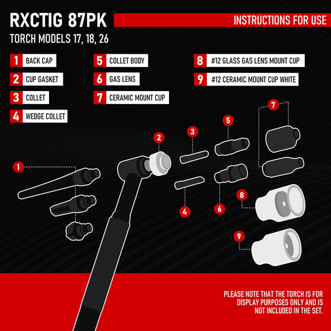 RX WELD high-conductivity components ensuring stable arc performance.