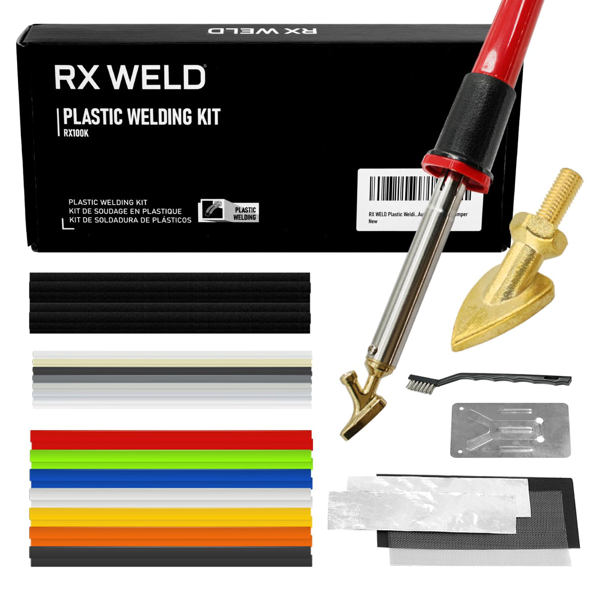 RX WELD plastic welder iron in use for quick plastic repairs