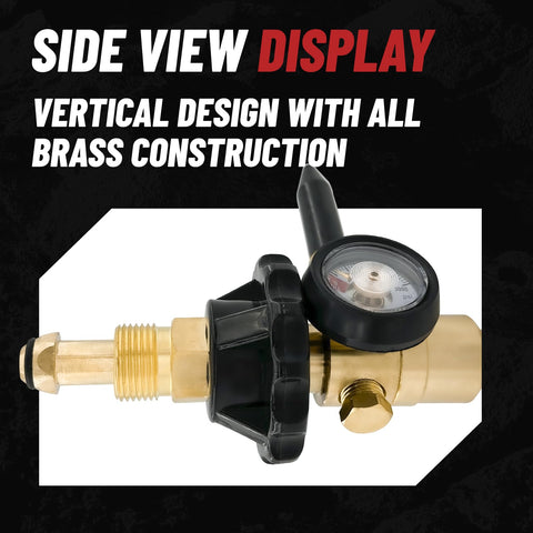 RX WELD tank connection with CGA580 ensures secure fit.