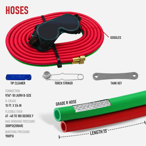 RX WELD welding tips and goggles support safe, reliable metalwork on site.