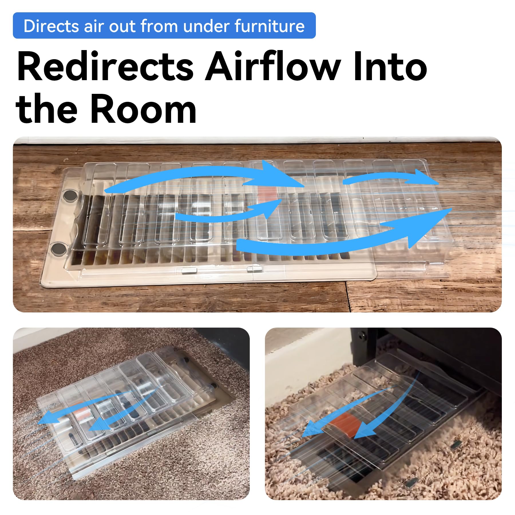 RXSIAT durable plastic vent extender stays rigid and aligned during daily use