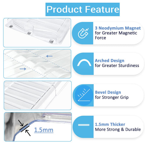 RXSIAT magnetic vent extender demonstrates tool-free installation on metal vents.