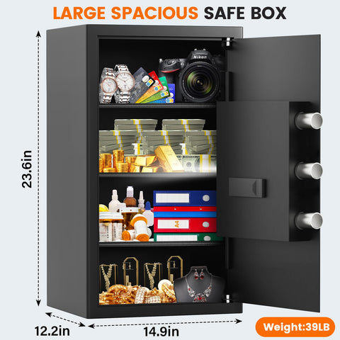 RXUJYC safe with digital keypad for quick access