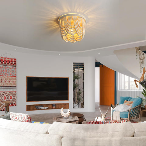 RyaHQ antique rustic lamp adds character to the bedroom.