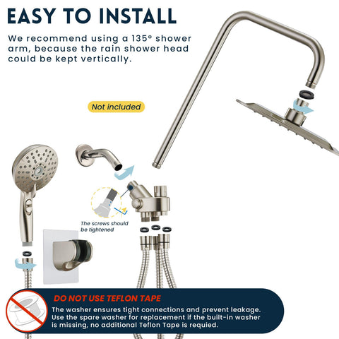 Ryamen 59-inch hose extends reach for convenient rinsing and pet baths