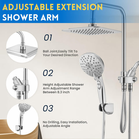 Ryamen chrome finish adds modern style and easy cleaning.