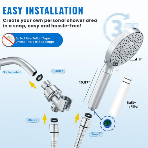 Ryamen replacement filter included extends cleaner water between changes