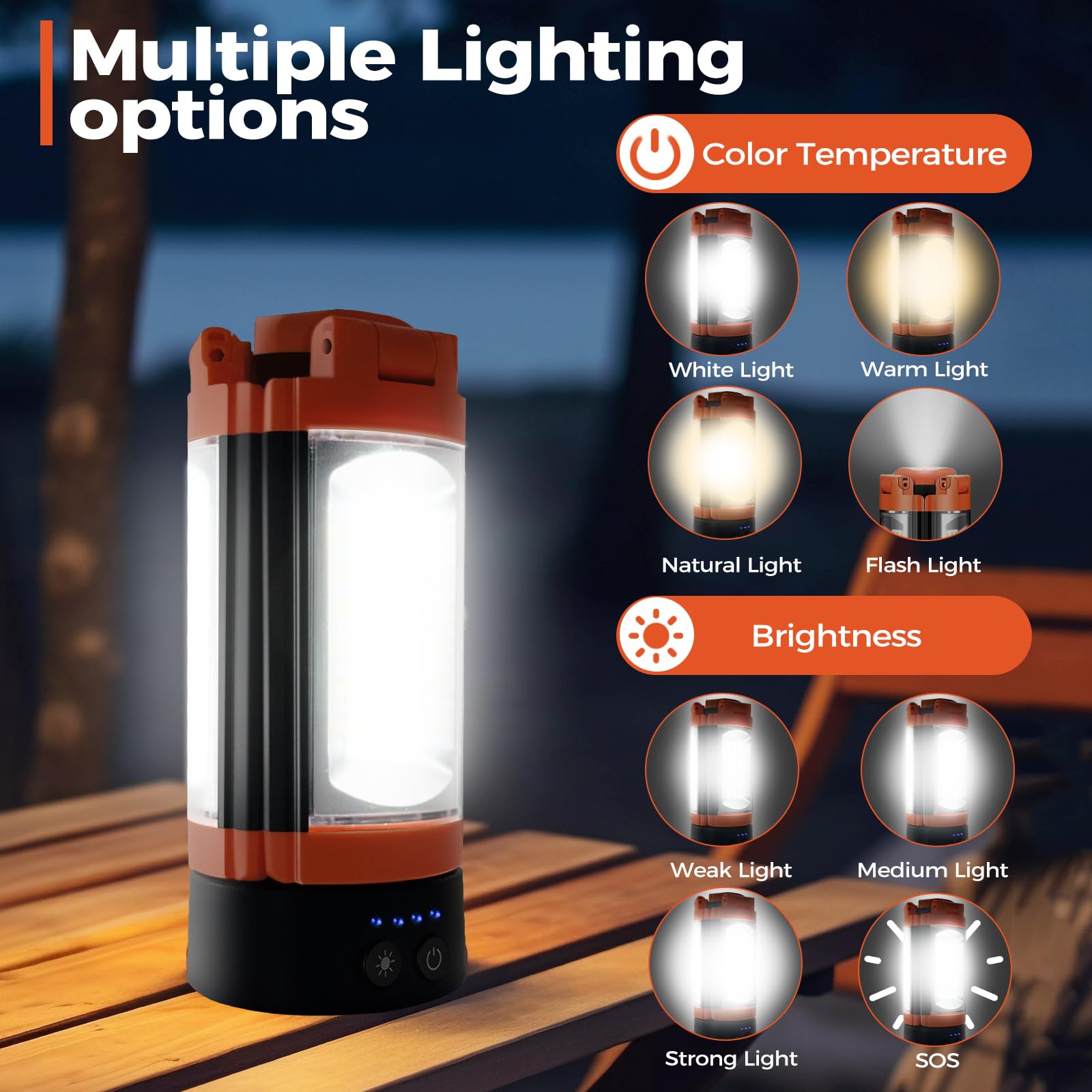 Detachable tripod and magnetic base offer versatile placements.