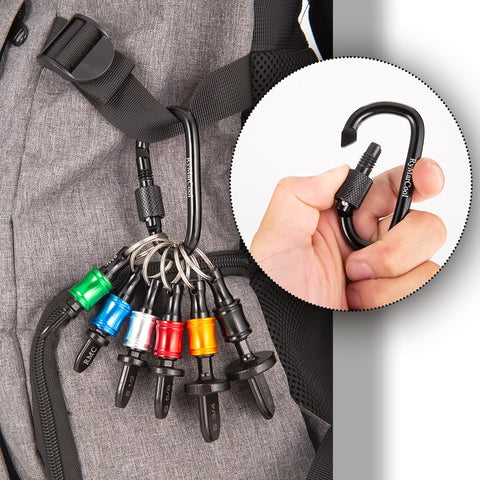 RyMarCool swage tool shown with quick-release carabiner holder