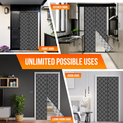 RYNVARK black and gray reversible design for versatile decor