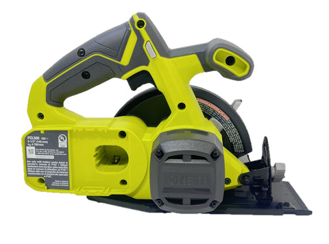 Ryobi saw with 4,700 RPM delivers rapid cutting performance.