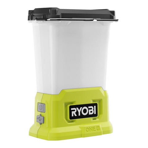 RYOBI 18V ONE+ LED Area Light with 850 lumens for versatile bright work lighting.