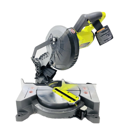 RYOBI 18V ONE+ Miter Saw compact design highlighted for portability and easy transport.
