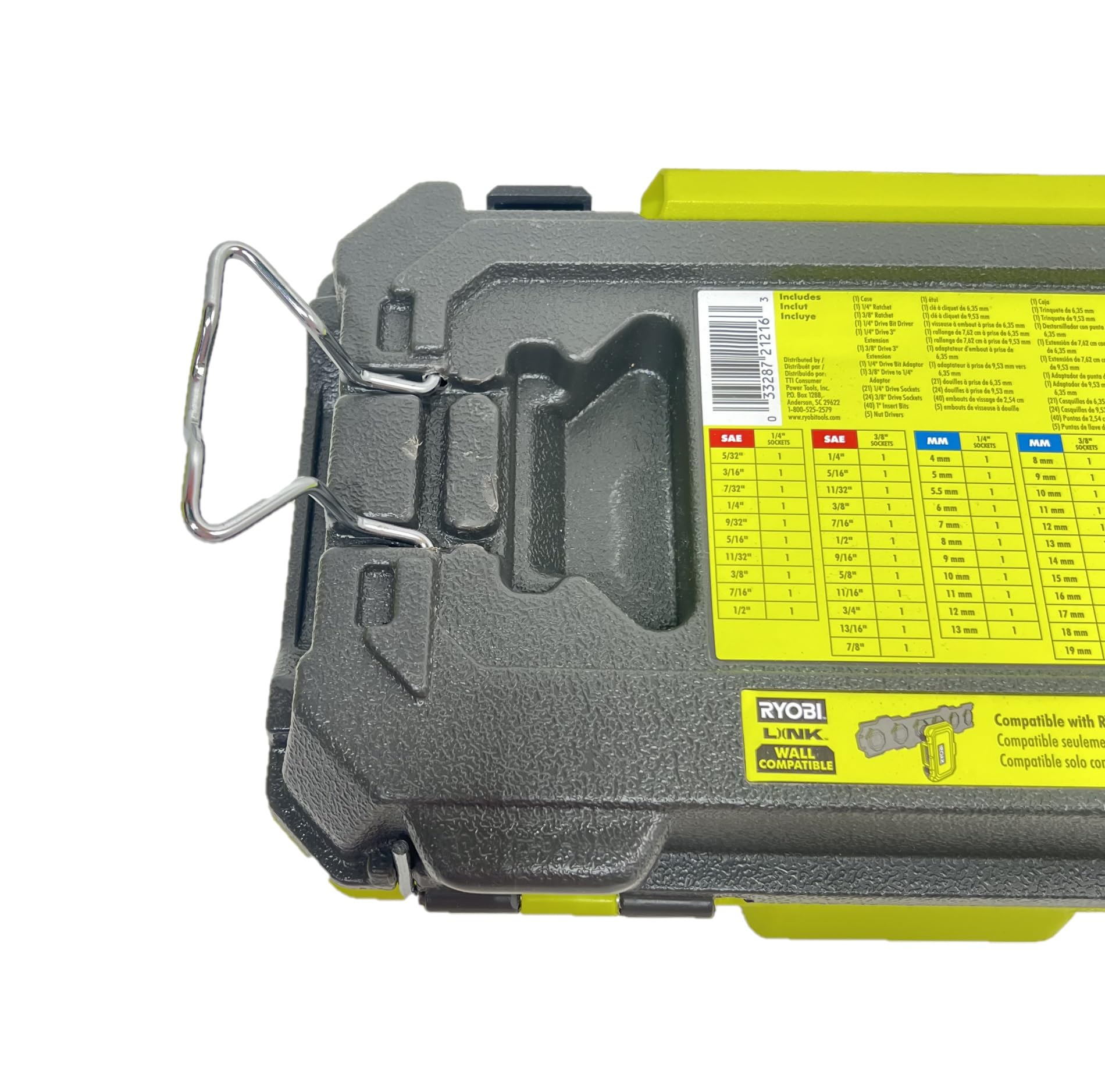 Ryobi 97 pc extensions and adapters provide flexible reach for hard-to-access fasteners.