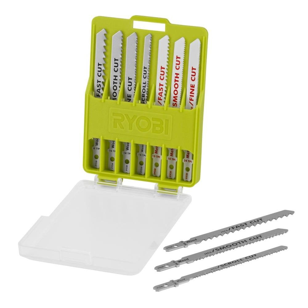 Ryobi A14AK10 all-purpose jigsaw blade kit for versatile cutting tasks