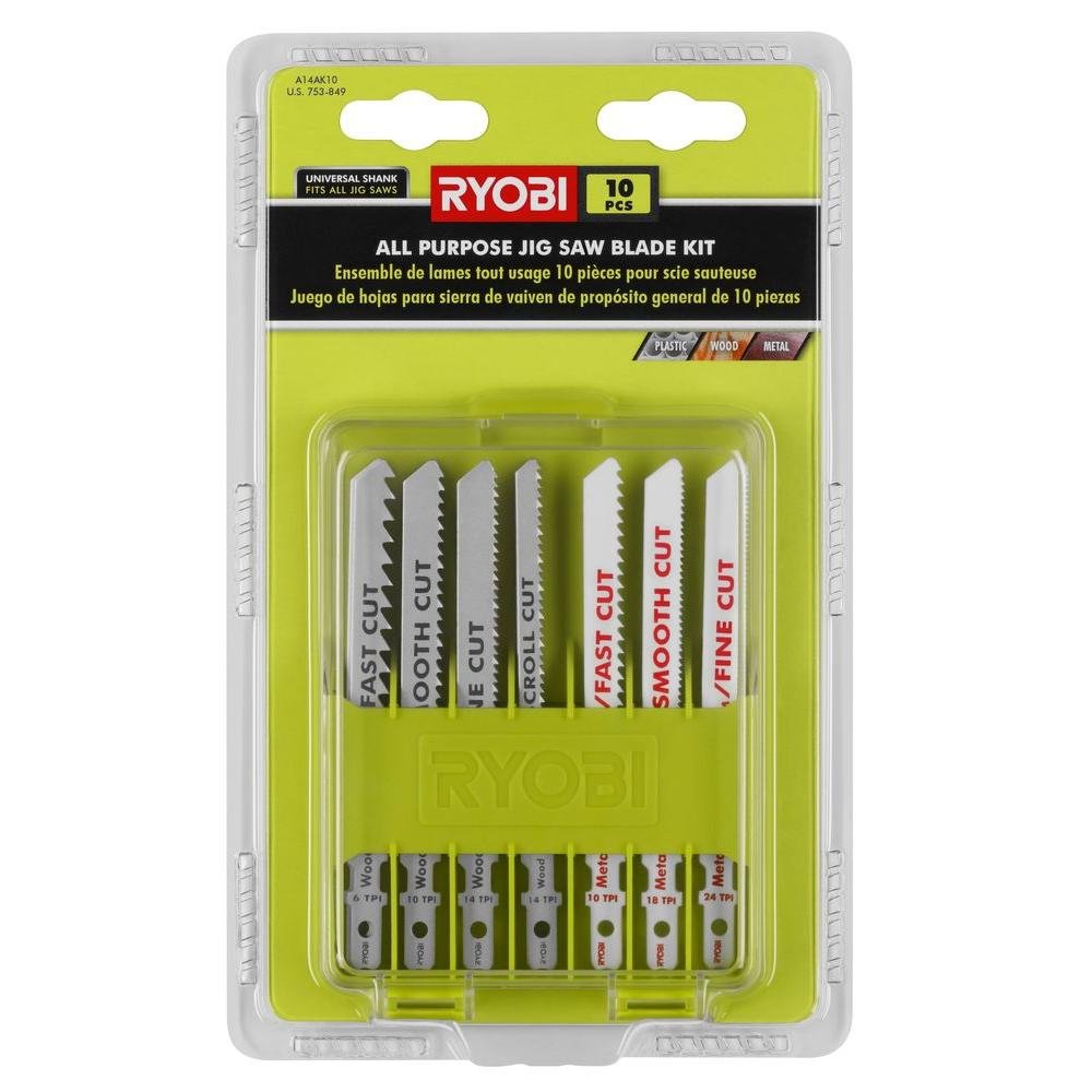 Ryobi A14AK10 blades in use for woodworking and small home projects