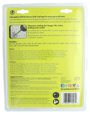 Ryobi A972101 fold-out storage case keeping bits organized and protected for DIY projects.