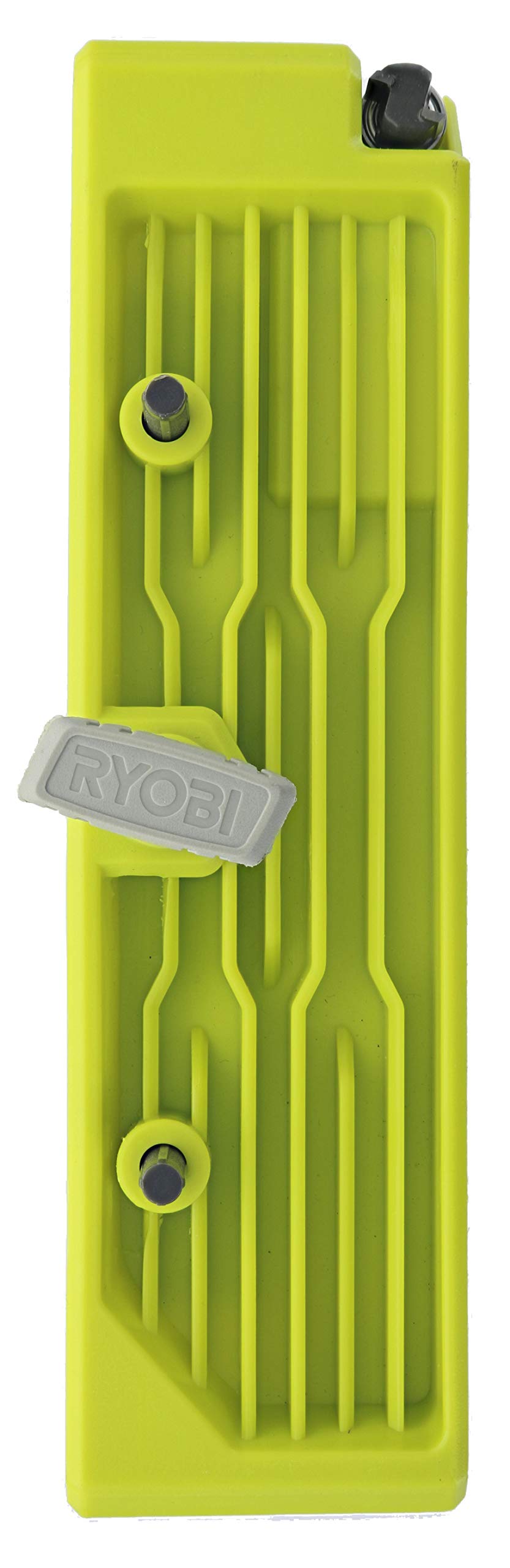 RYOBI A99HT3 integrated clamp keeps doors steady during routing