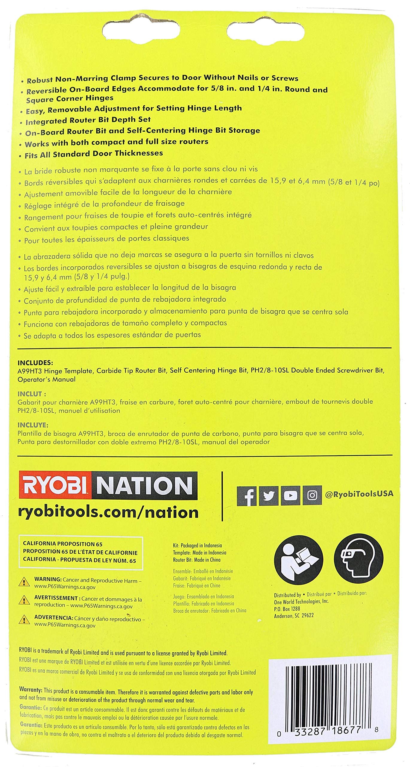 RYOBI A99LM2 dual-driver bits support latch installation