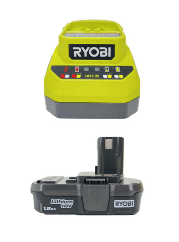 RYOBI battery and charger included for cordless use.