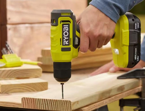 RYOBI bundle use for projects on wood, metal, plastic, and brick.