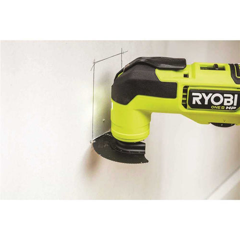 RYOBI compact blade set organized for portable job sites.