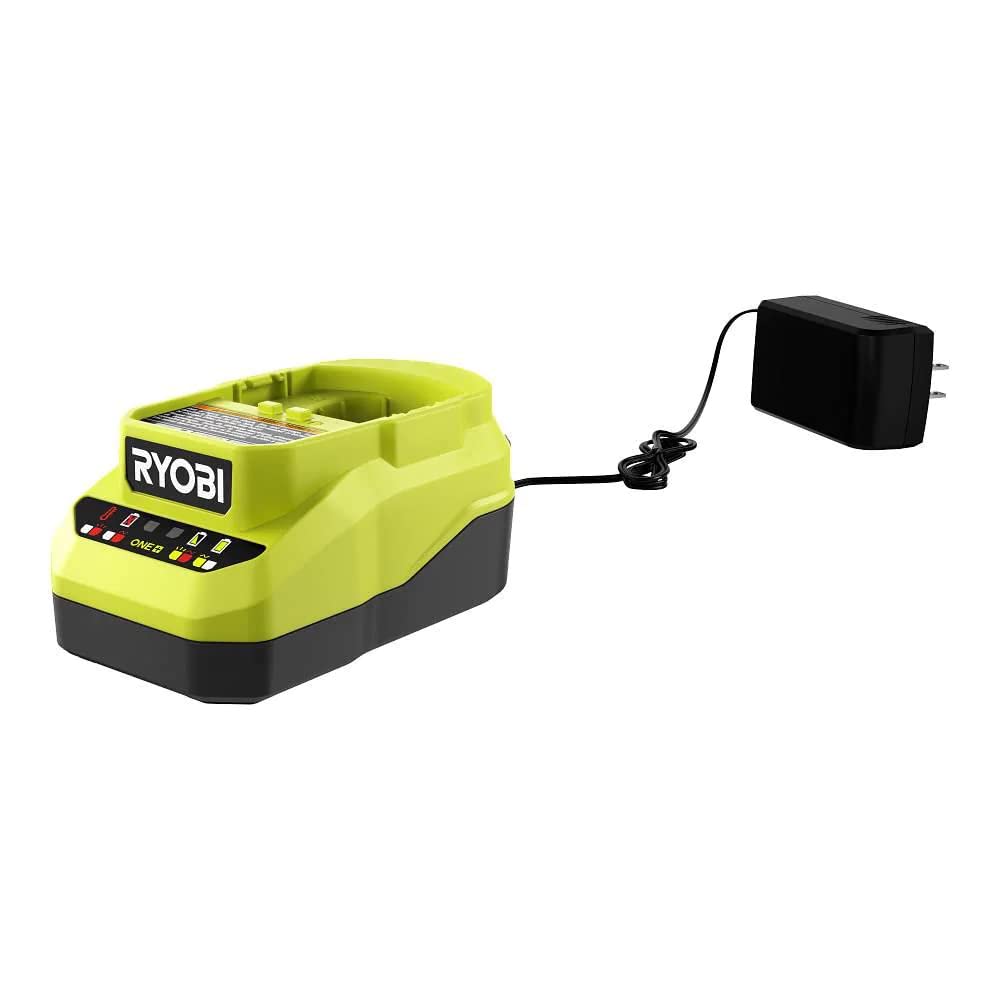 RYOBI glue gun two-finger trigger enables controlled adhesive flow.