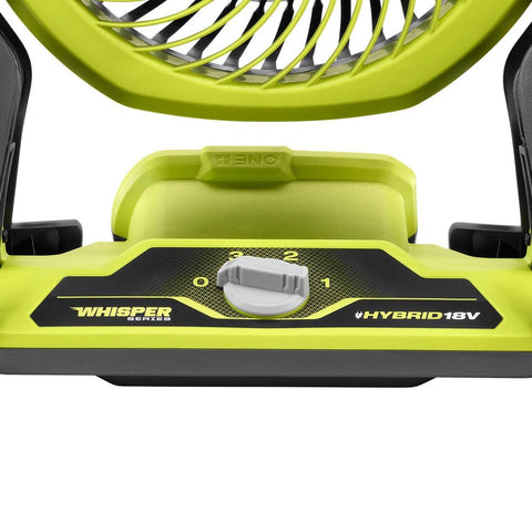 RYOBI green housing highlights sleek design and Whisper Series operation