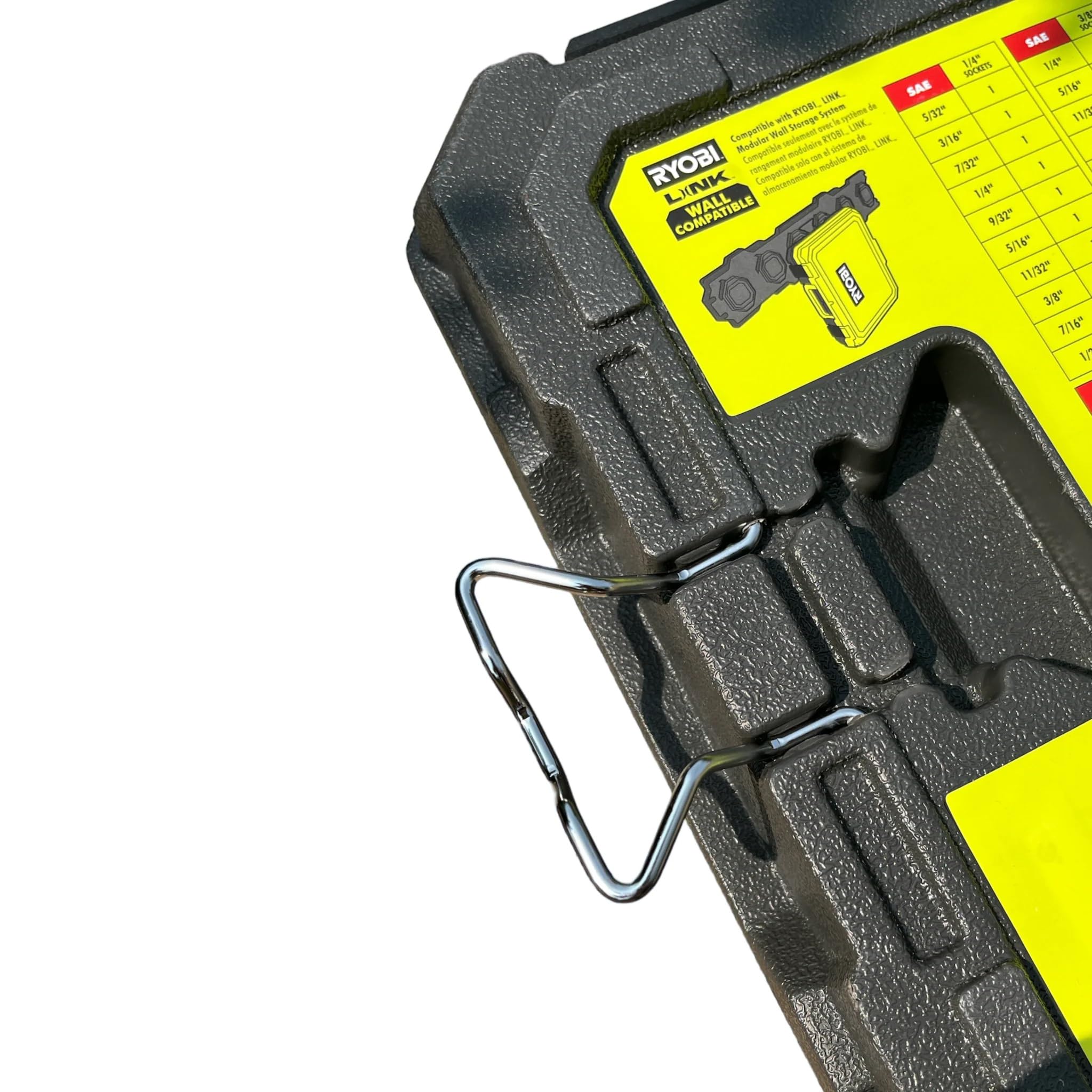 RYOBI link-compatible storage case keeps tools organized and portable