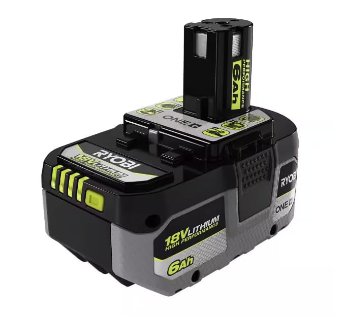 RYOBI ONE+ 18V 6.0 Ah battery demonstrating cooling performance