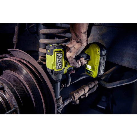 RYOBI ONE+ 18V battery quick-release latches for easy swapping