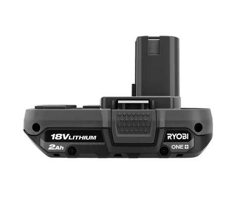 Ryobi 18V charger powering a battery quickly and reliably for the ONE+ system.