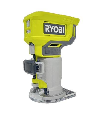 RYOBI OnePlus dust chute helps keep the work area clean during routing