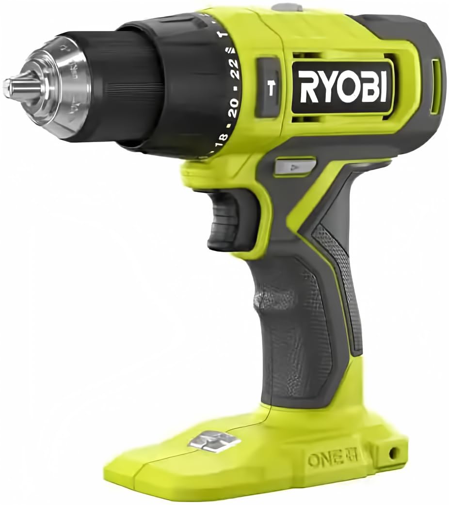 RYOBI ONE+ 18V hammer drill in use for fast concrete drilling
