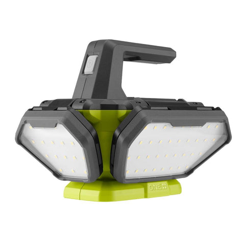 RYOBI ONE+ 360° light panels illuminate the entire workspace.